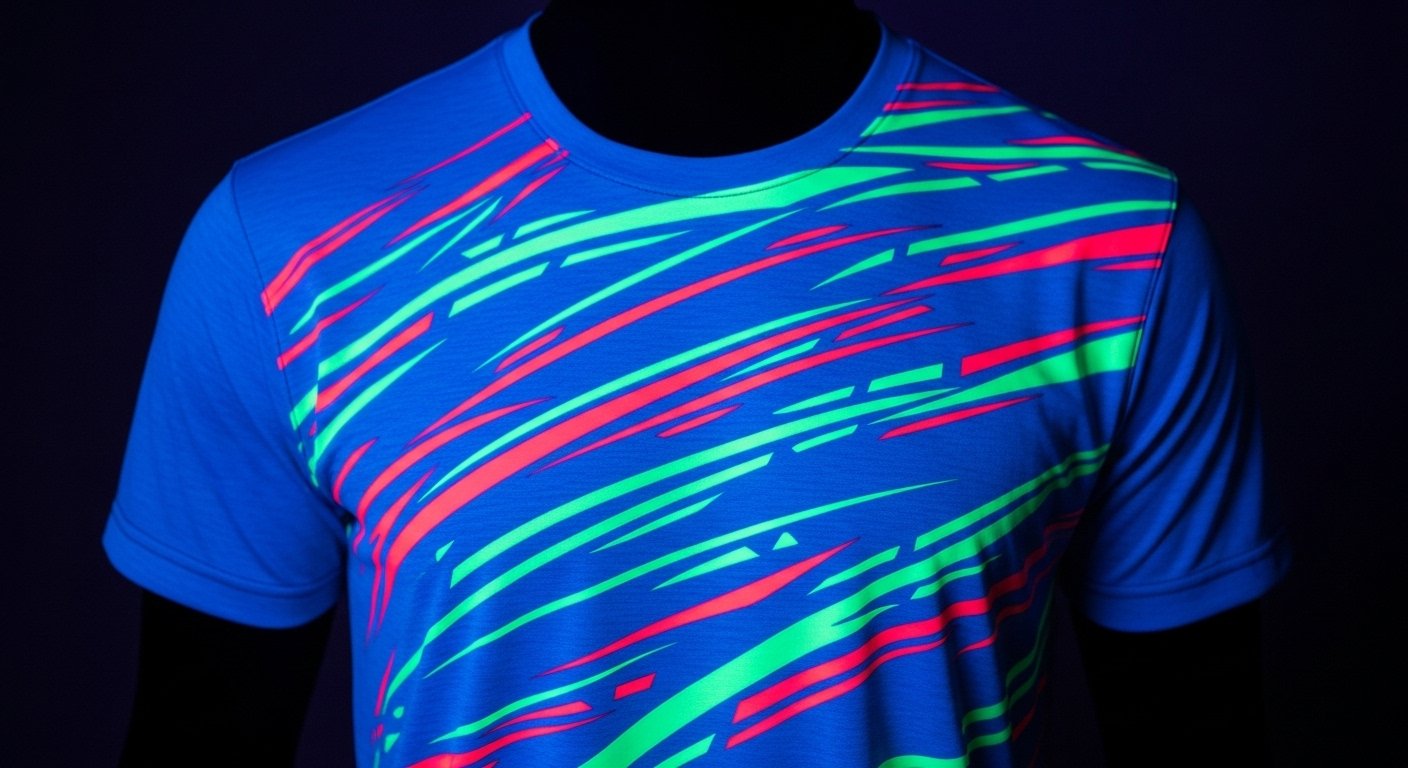 Playera Dry-Fit Neon Luz Negra